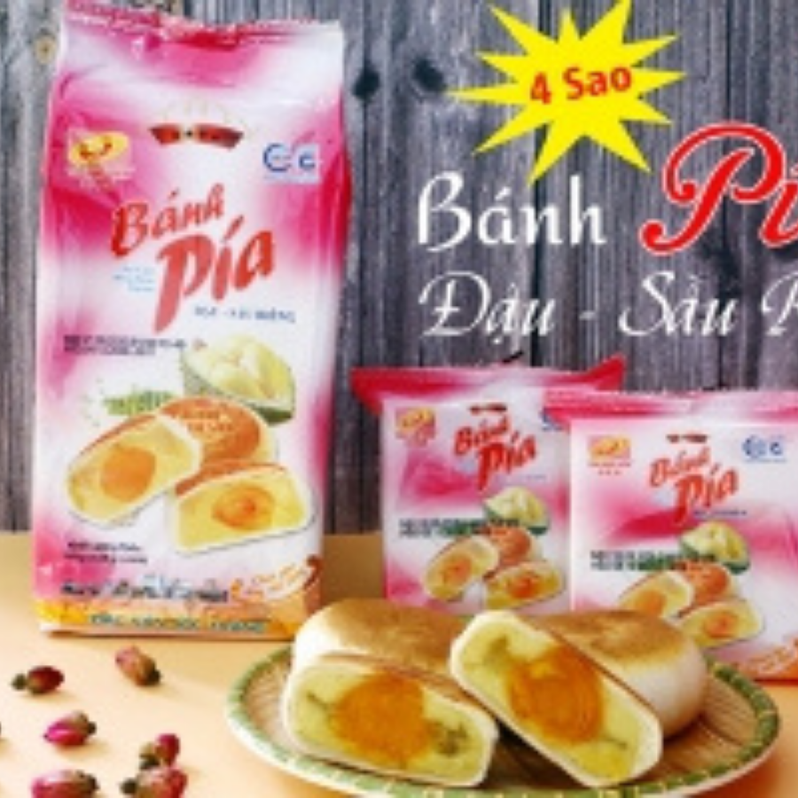Bánh pía Tân Huê viên Đậu xanh sầu riêng 4 sao
