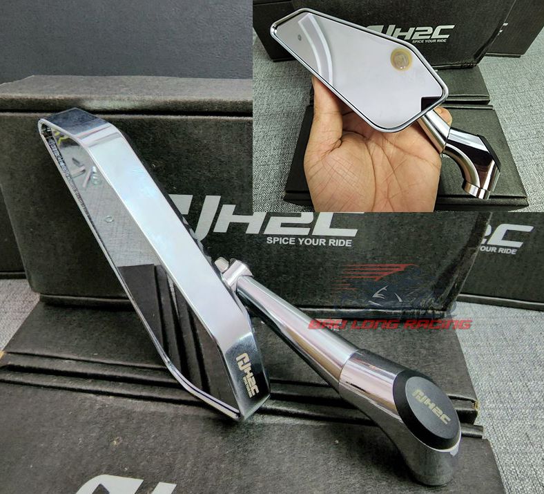 Kính 744 h2c xiken inox sáng bóng gắn xe máy...kính chiếu hậu sản phẩm cao cấp