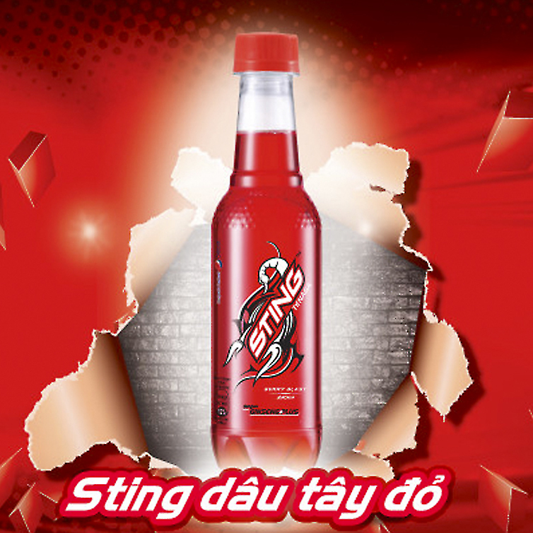 [HCM][ NGON TUYỆT VỜI ] 01 Chai 330ml Nước tăng lực Sting đỏ hương dâu tây.-[ 12.12 Hot Deals ]
