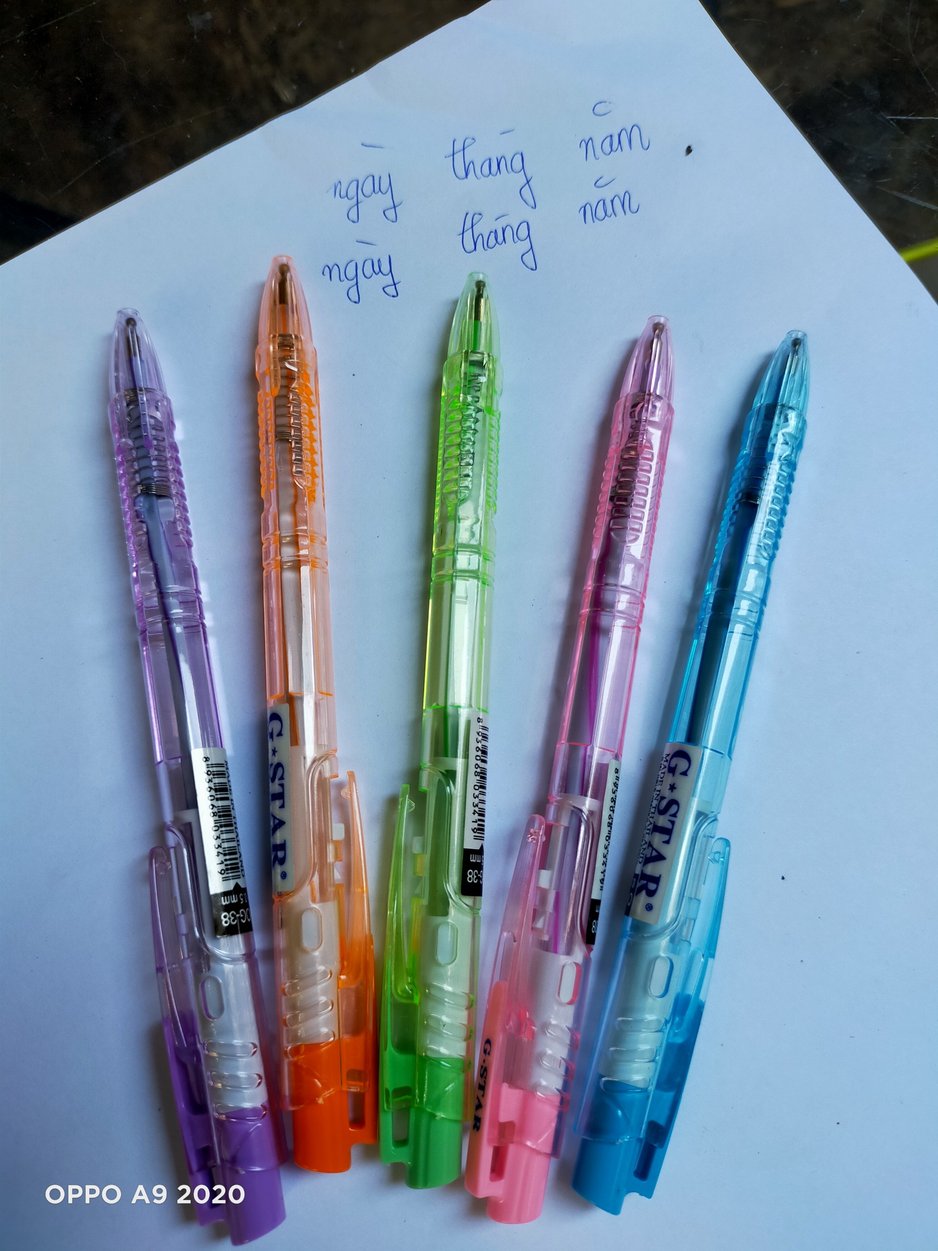 COMBO 5 CÂY VIẾT BI XANH OG-38 (THÁI LAN)