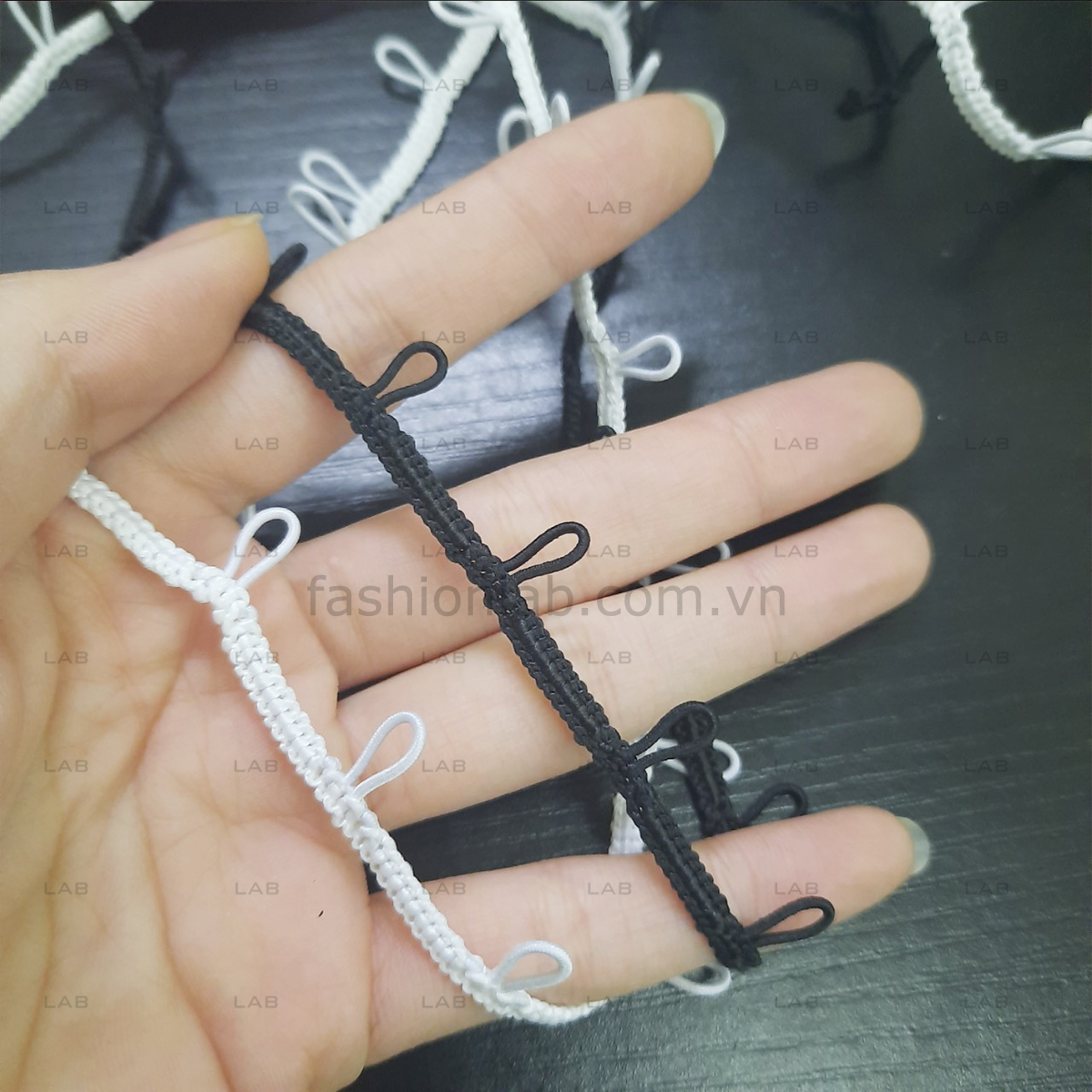 Dây cúc đan áo cưới, đầm dạ hội (m)