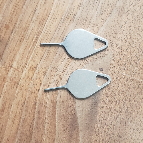 COMBO 10 Que chọc sim thép không rỉ cho điện thoại