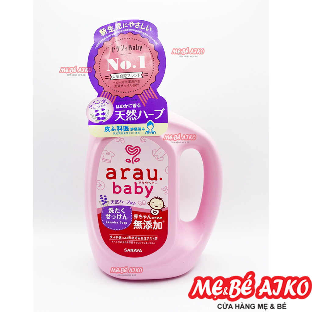 Nước giặt thảo mộc arau baby nhật bản bình 800ml