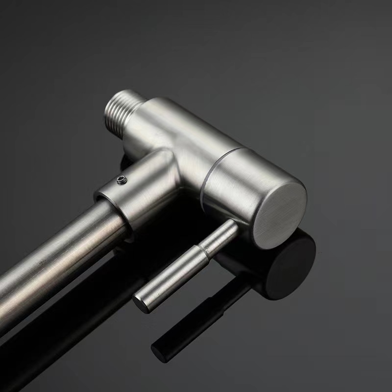 Vòi rửa chén - bát lạnh gắn tường Inox 304
