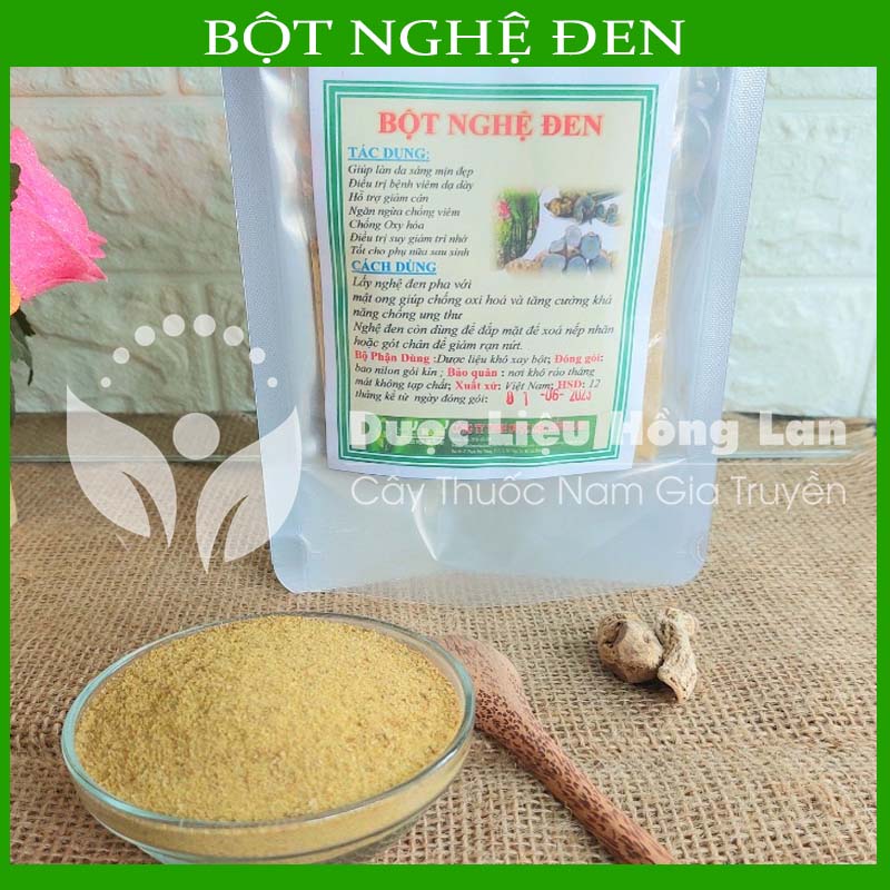 ✅[Thượng hạng] 500G Bột Nghệ Đen nguyên chất loại 1 (không pha chộn tạp chất, đã sao thơm, không chất bảo quản)