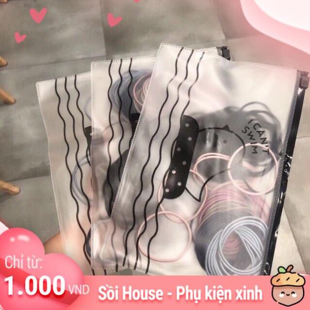 Túi 100 dây buộc tóc rẻ vô địch