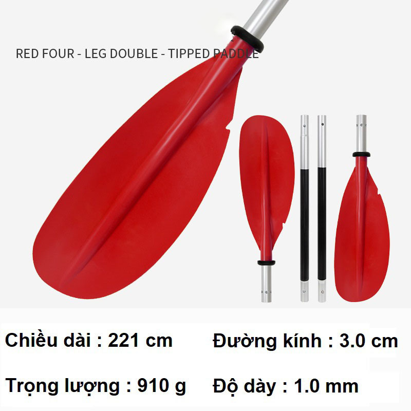 Mái chèo thuyền KAYAK/ mái chèo thuyền bơm hơi, mái chèo 2 đầu