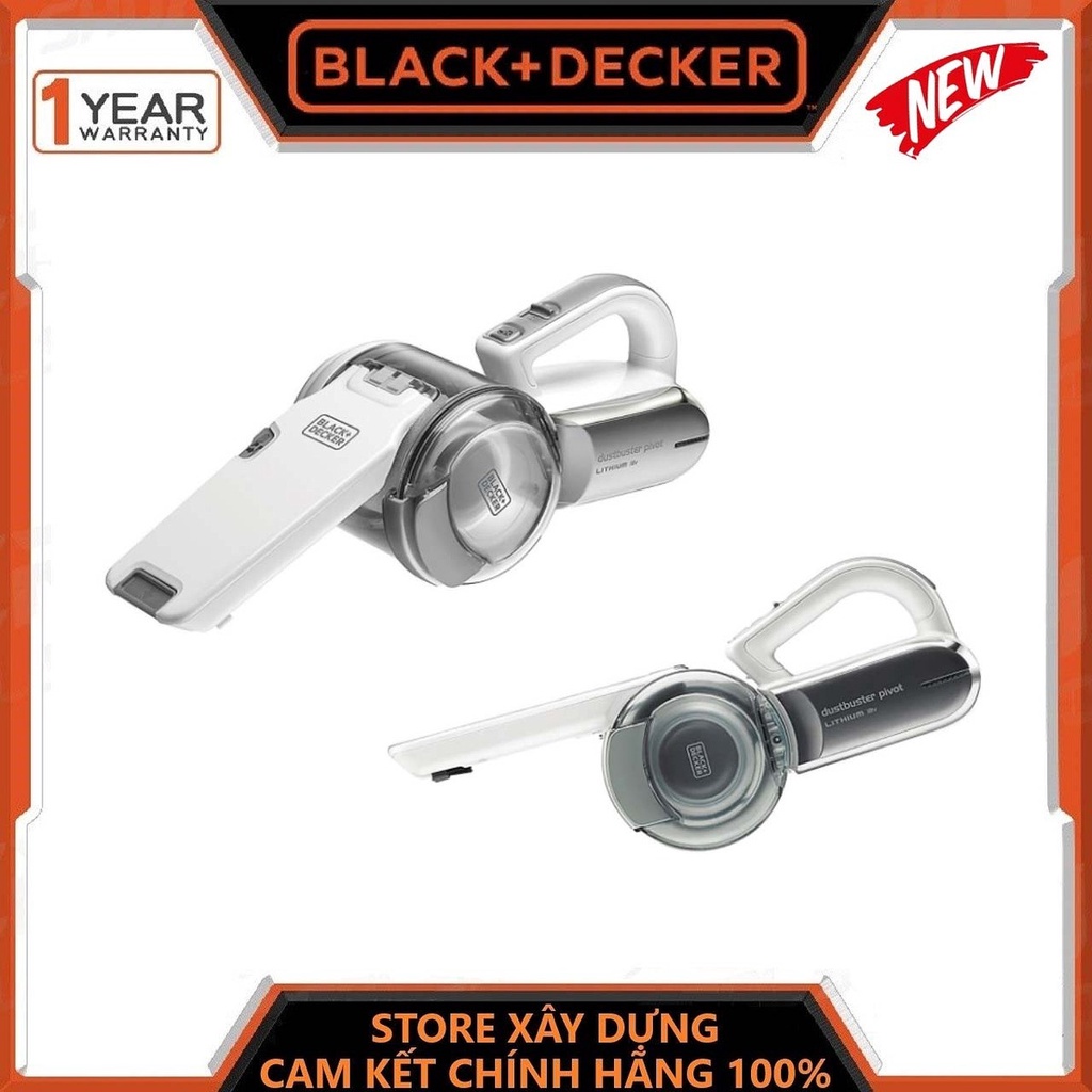 Máy hút bụi dùng pin 18v 440 ml black & decker pv1820l-gb - hàng chính hãng