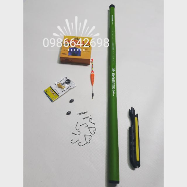Bộ cần đơn 5m4giá rẻ tặng kèm phụ kiện
