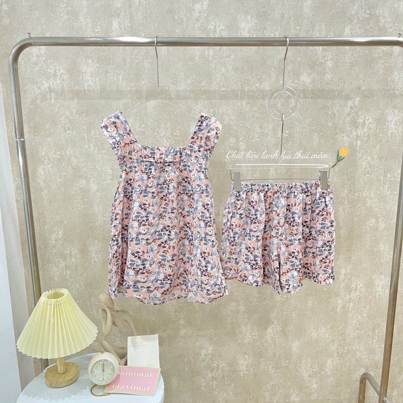 [Nhập RS0822 giảm 30k cho đơn 99k]NOHK _ Bộ mặc nhà lanh lụa nữ siêu mát. Size S M L