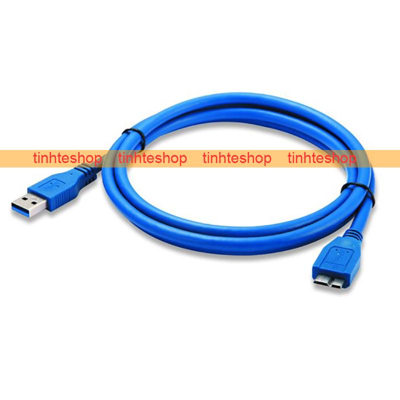 Cáp USB cho ổ cứng di động - Dây USB 3.0 AM - Micro B ngắn 30Cm