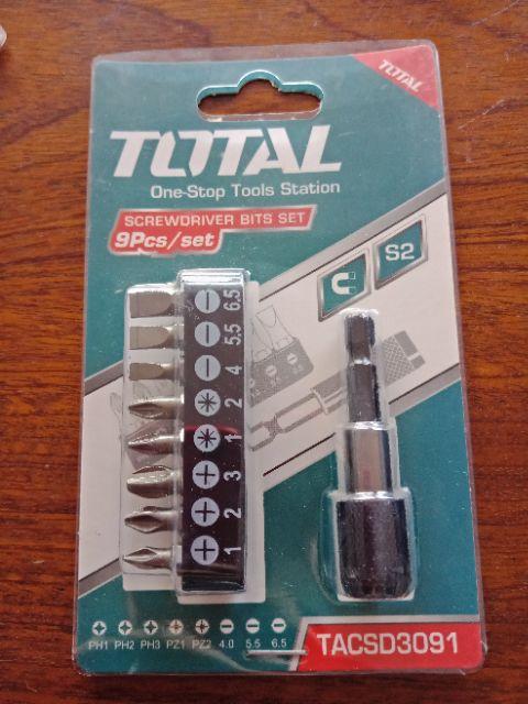 BỘ ĐẦU TUA VÍT 9 CHI TIẾT TOTAL TACSD3091