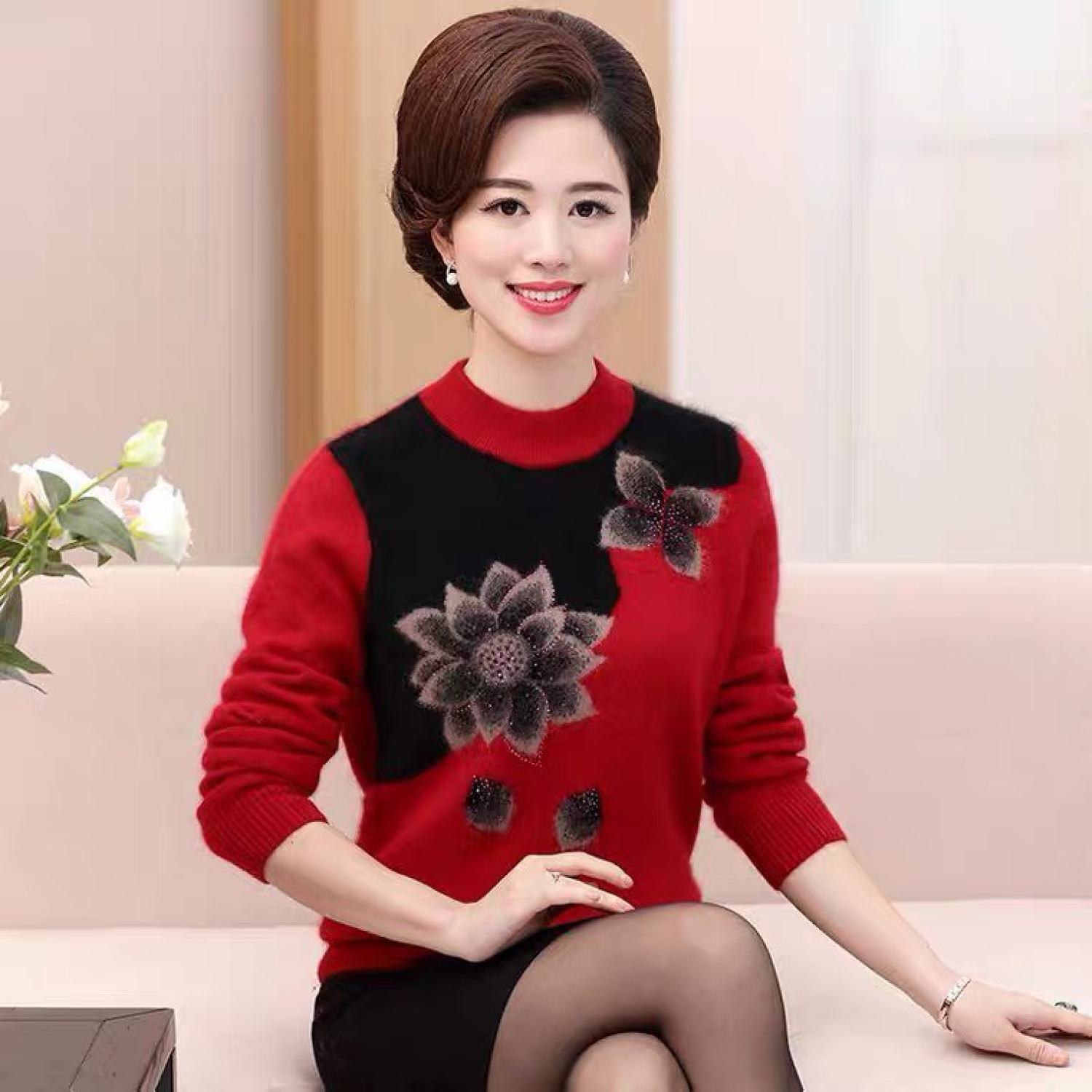 Áo len trυng niên cho mẹ [QUÀ XINH TẶNG MẸ]
