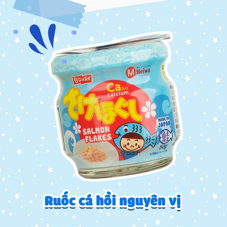 Ruốc cá hồi Meiwa 50gr cho bé