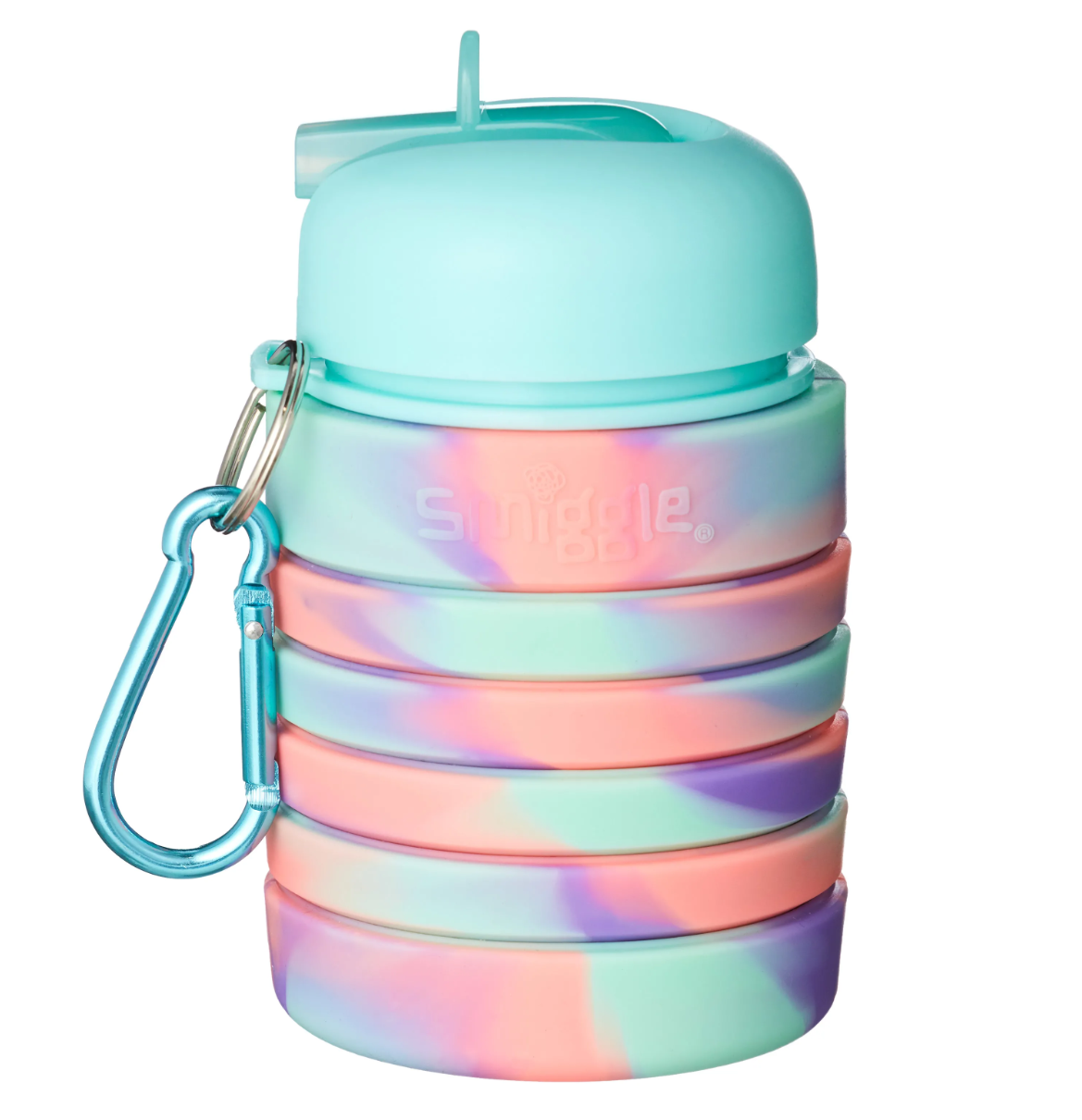 Bình nước Smiggle gấp gọn Silicone Squash Bottle 500ml