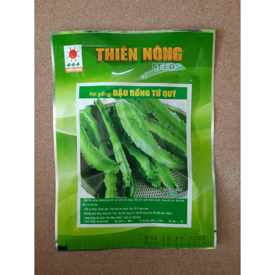 Hạt Giống Đậu Rồng Tứ Quý (20gr)