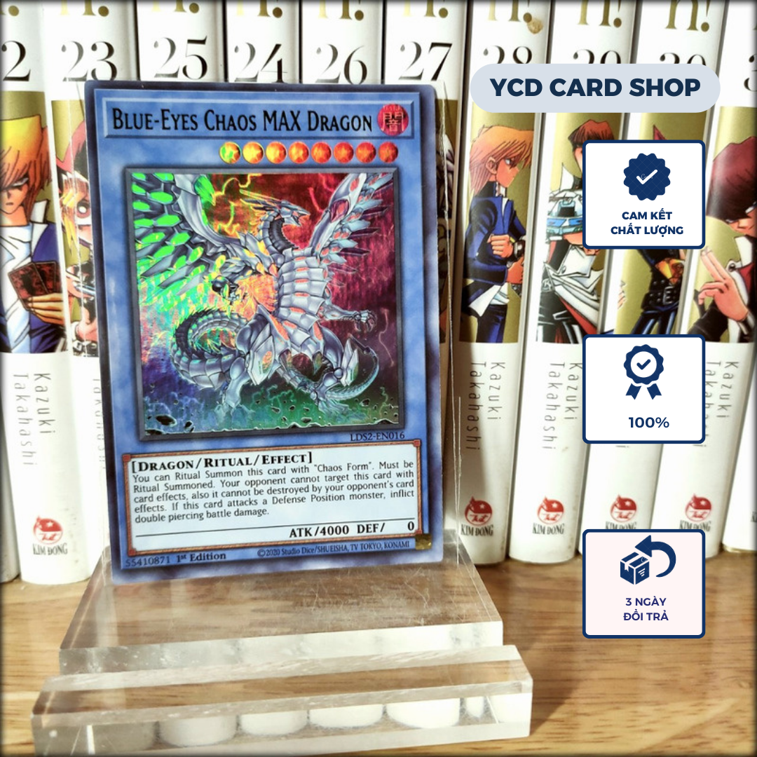 Thẻ bài Yugioh chính hãng  Blue-eyes Chaos max - Ultra Rare