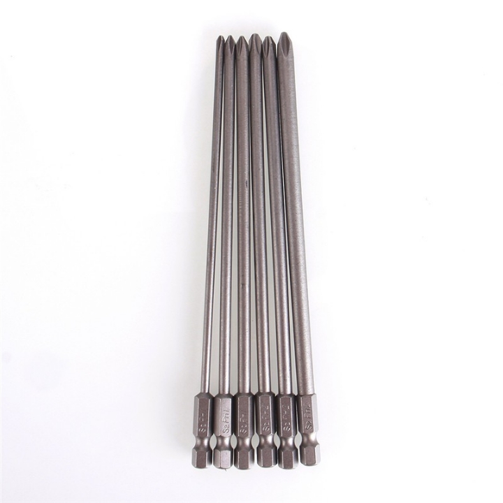 Bộ 6 đầu tua vít 15cm 10cm 7.5cm có nam châm cho máy bắn vít - máy khoan