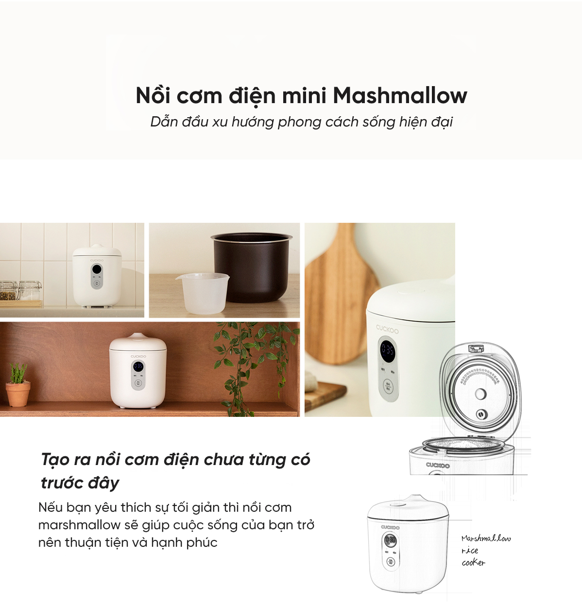 [ Hỏa tốc HN - HCM ]  Nồi cơm điện mini  Cuckoo CR-0255MW
