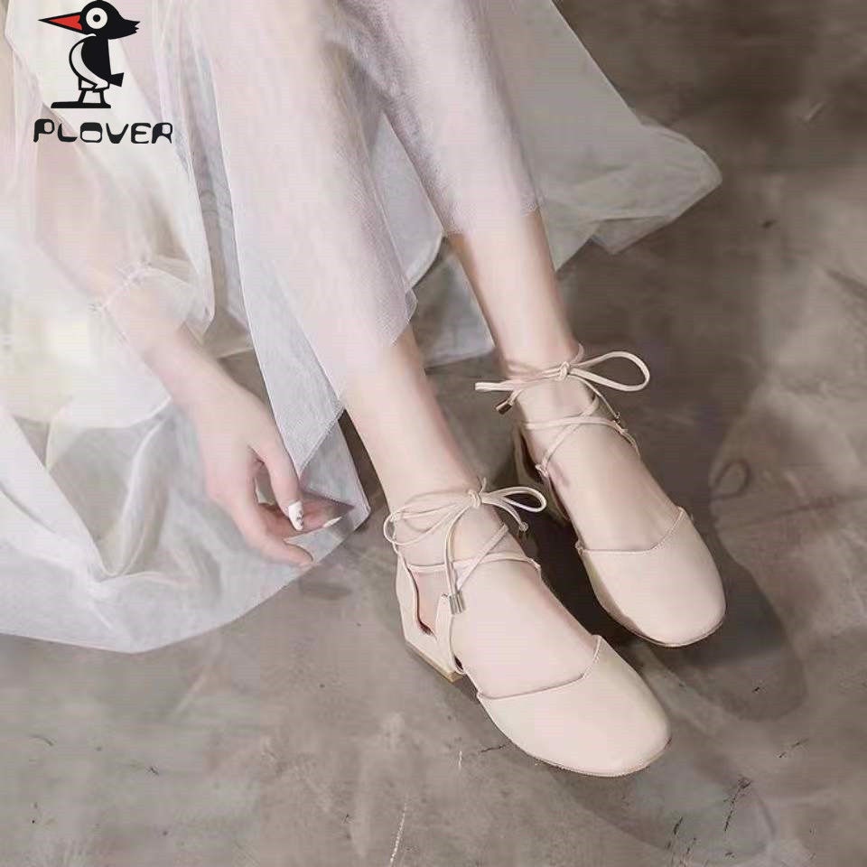 PLOVER woodpecker new spring and summer 2023 joker baotou fairy shoes sandals with students in the wind