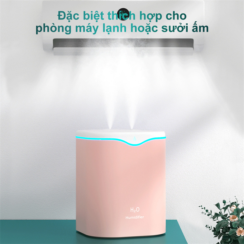 Máy Tạo Độ Ẩm Không Khí 2000ML Máy Khuếch Tán Tinh Dầu Hương Thơm Siêu Âm Máy Tạo Sương Mát
