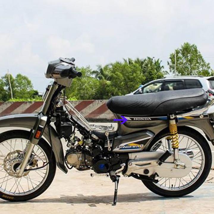 Tem logo chữ nổi HONDA màu Bạc