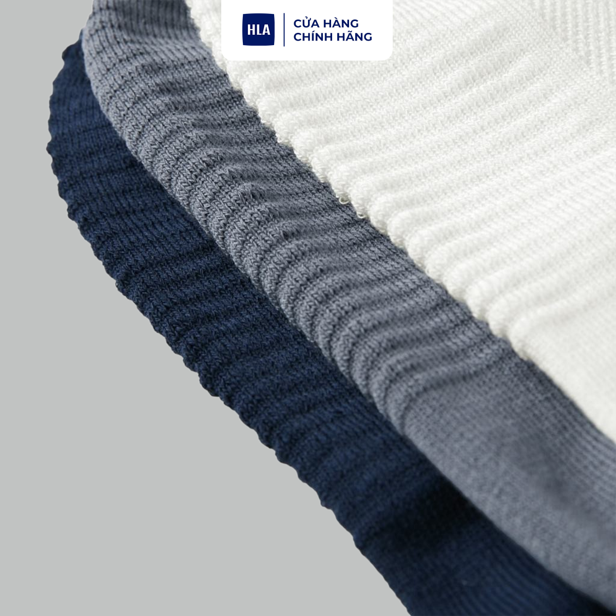 HLA - Bộ 3 đôi vớ nam cao cấp Soft & comfortable elastic socks