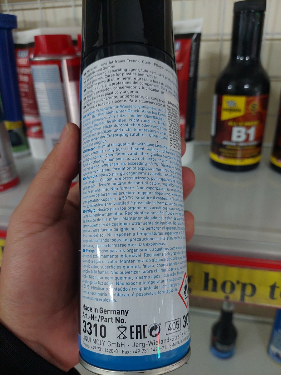 Chai xịt silicon liqui moly