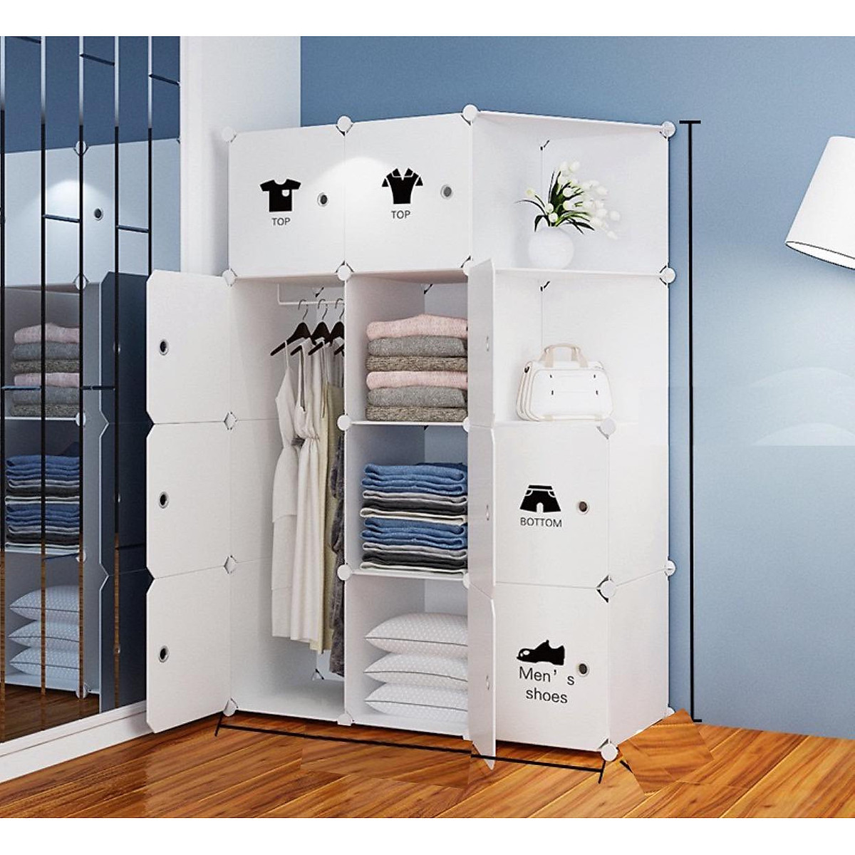 Tủ nhựa ghép 12 ngăn sâu 47 cm- 10n2x