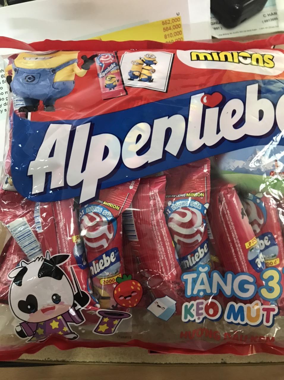 Kẹo Mút Alpenliebe Hương Dâu Kem