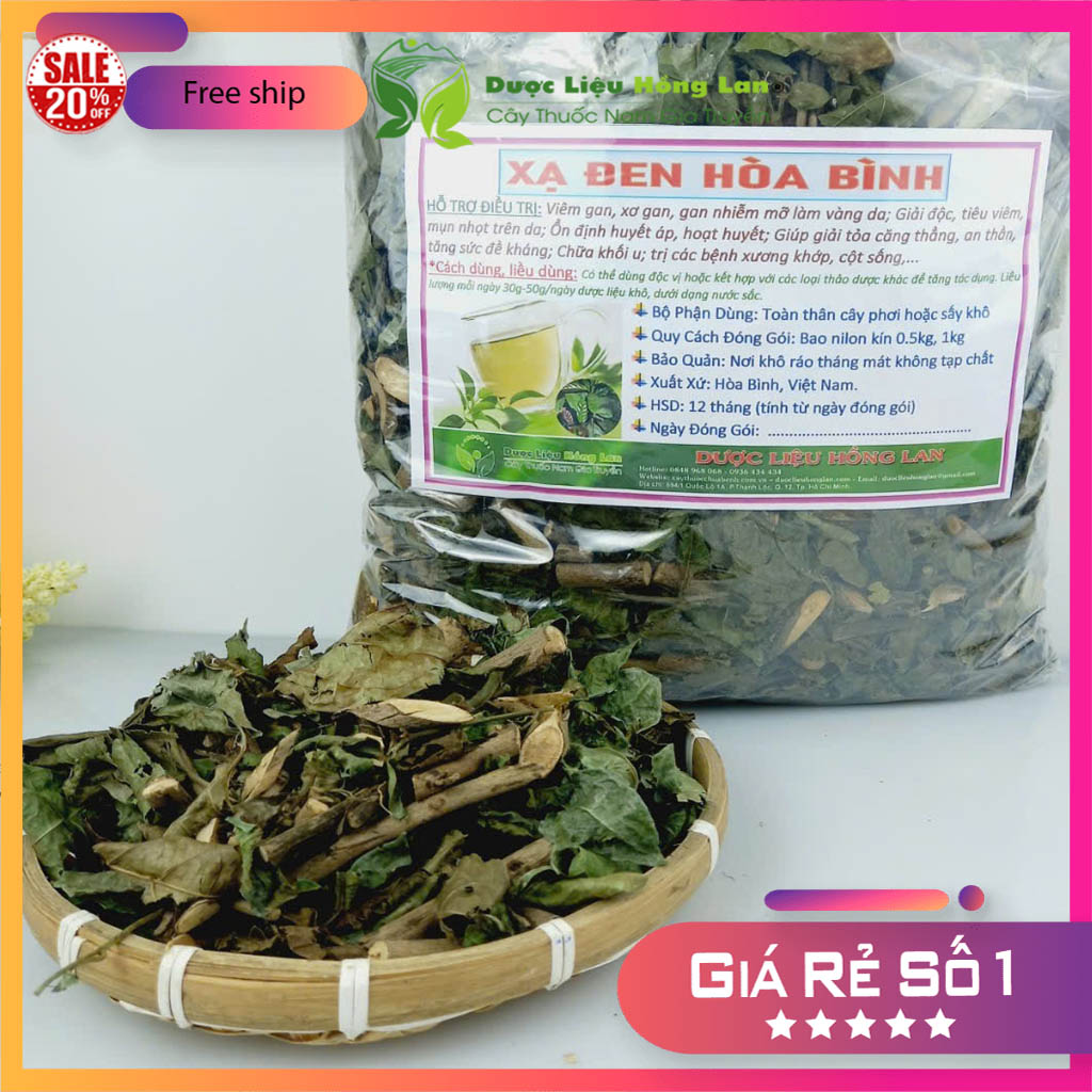 [FreeshipMAX] [HCM]Cây xạ đen Hòa Bình khô 1kg