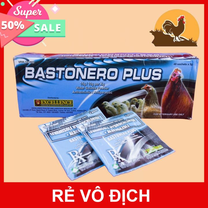 Combo 4 gói bastonero plus - sổ lãi cho gà con gói 5gam