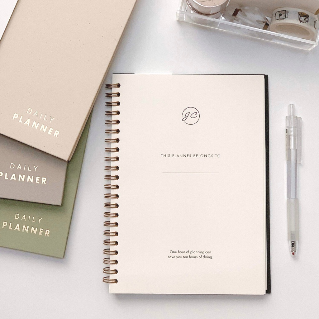 Sổ Daily Planner Cao Cấp - Sổ Lên Kế Hoạch Hằng Ngày - JC Notebook