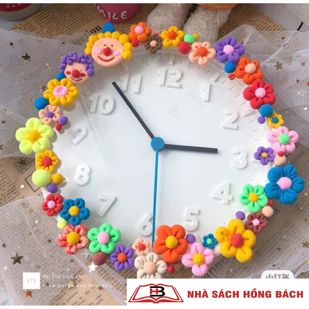Đất sét tự khô - Đất sét trang trí gương, đồng hồ