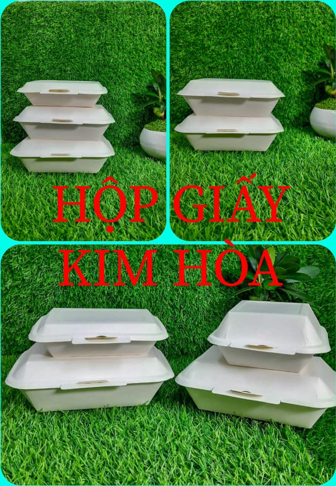 [HCM] 50 cái Hộp cơm giấy