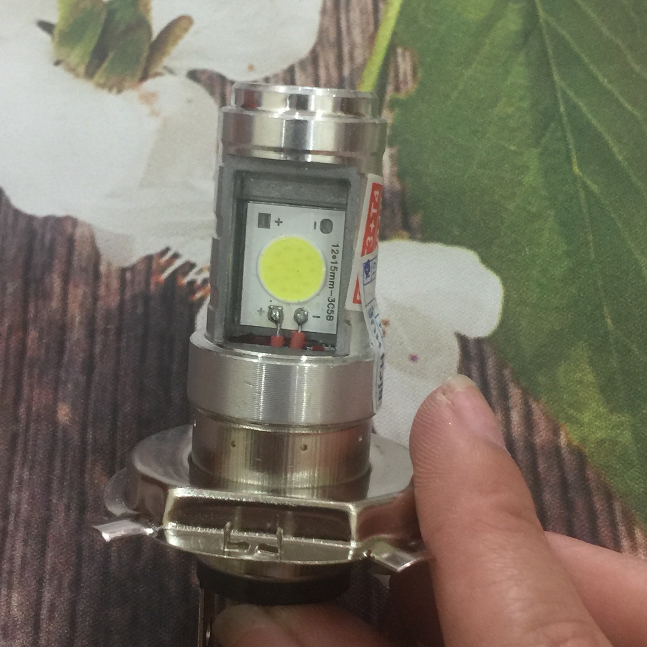 ĐÈN LED 3 CHÂN H4 SIÊU SÁNG-BÓNG ĐÈN LED XE MÁY