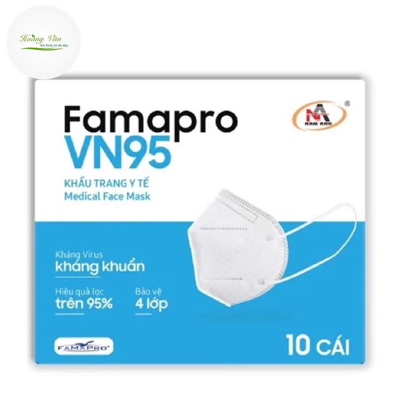 Khẩu trang y tế famapro vn95 - hộp 10 cái