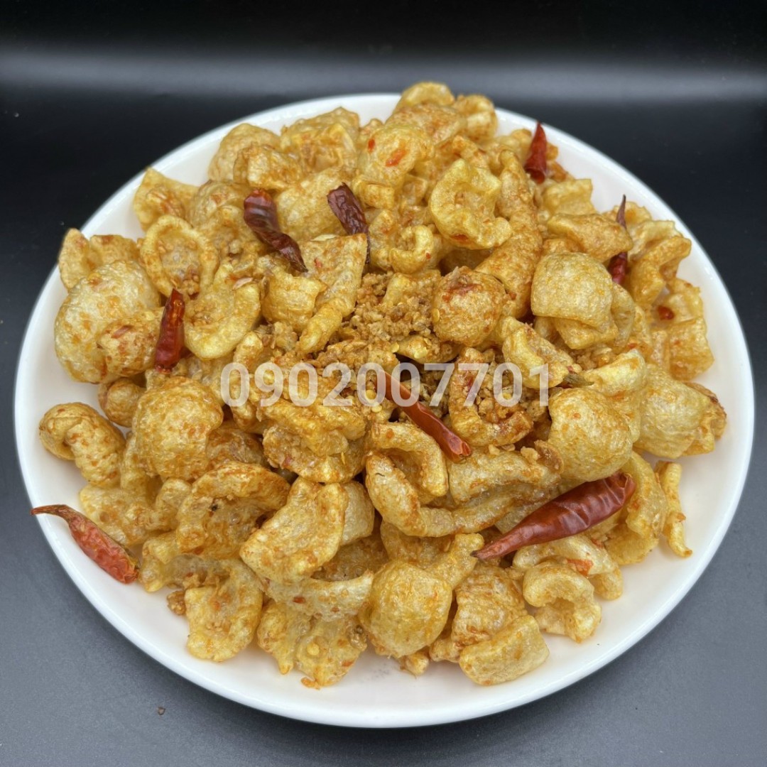 250g Da heo cháy tỏi thơm ngon - đồ ăn vặt