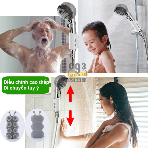 Bathroom Suction Cup Bracket Suction Cup Holder for Shower for over the Wall Durable Reusable Silicone Punch-free Shower Head Holder Reusable Durable Suction Cup Shower Bracket Mount Bathroom Wall Rack Stand Bathroom Accesso