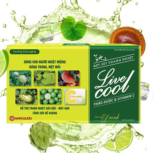 [HCM]Bột Sủi Thanh Nhiệt Live Cool