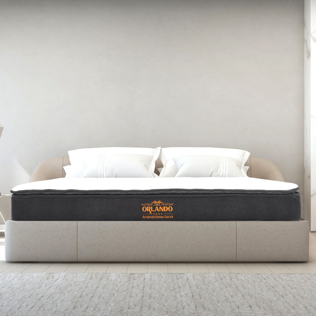[FREESHIP + TRẢ GÓP 0Đ] Nệm lò xo Amando Orlando 25cm đủ size