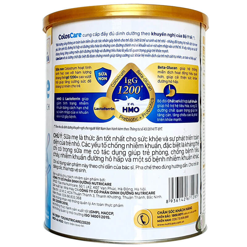 [CHÍNH HÃNG] Sữa Bột COLOS CARE 1+