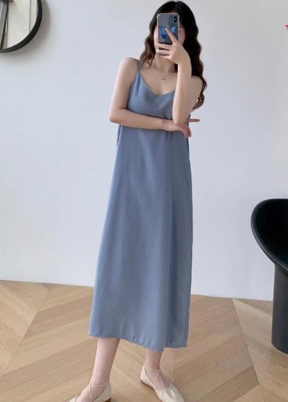 Freeship Đầm cami 4 dây chéo lưng vải mềm cao cấp