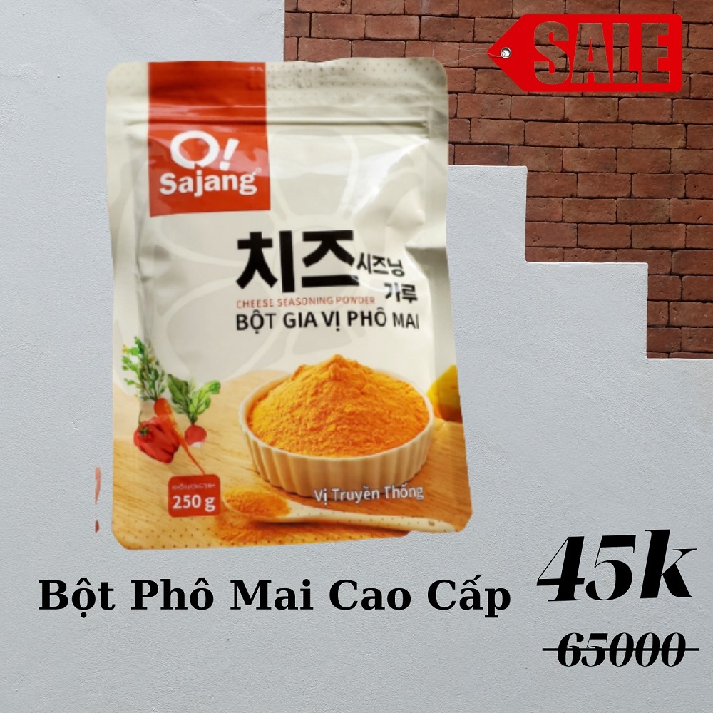250g Bột phô-mai Lắc Hàn Quốc Lắc Bánh Gạo Khoai Tây - BAO BÌ MỚI