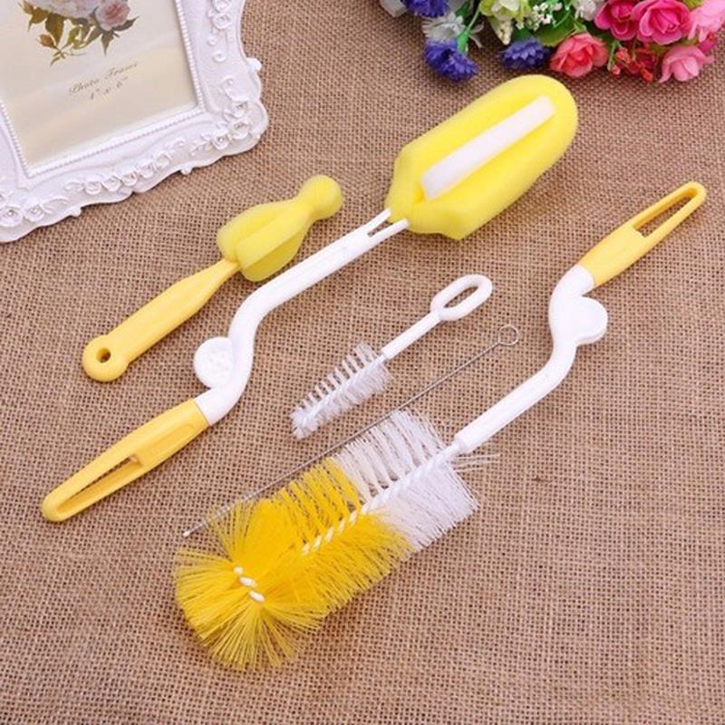 [HCM]Cọ bình sữa 4 chi tiết dụng cụ vệ sinh bình sữa