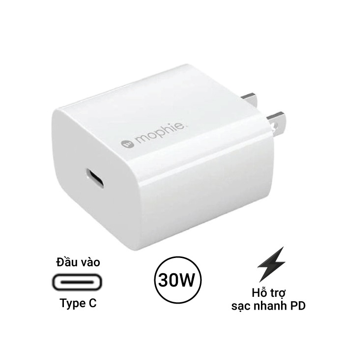 Cốc sạc nhanh MOPHIE Power Delivery PD 30W