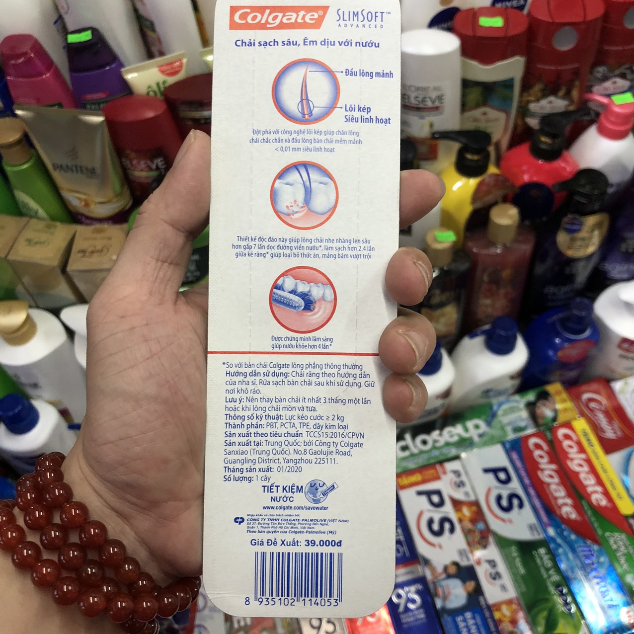 Bàn chải đánh răng Colgate Slimsoft Advandced 0.01mm