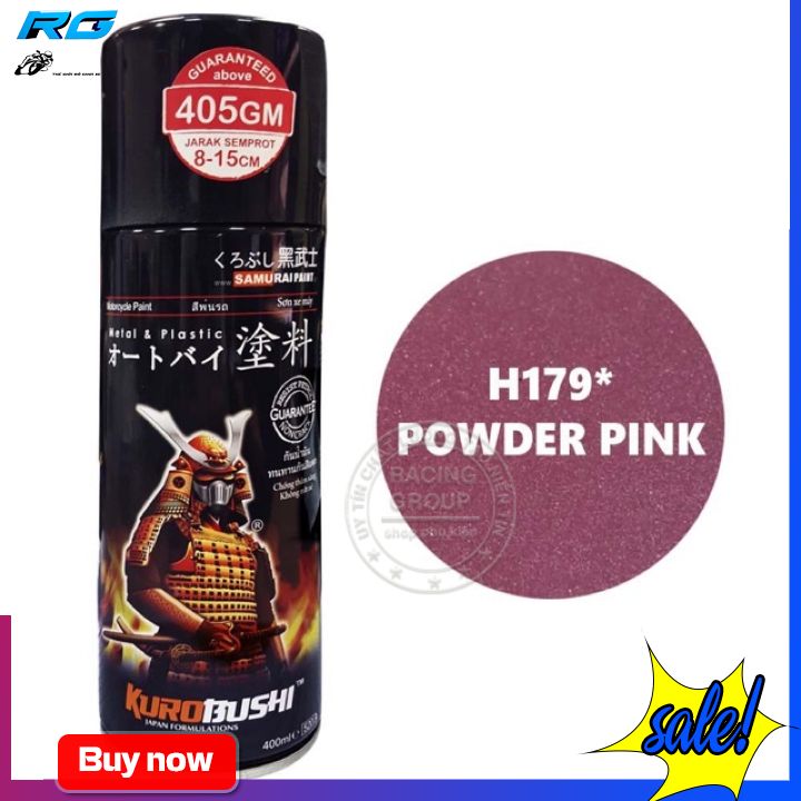 Sơn Xịt Xe Máy SAMURAI H179 Màu Hồng Phấn -  400ML