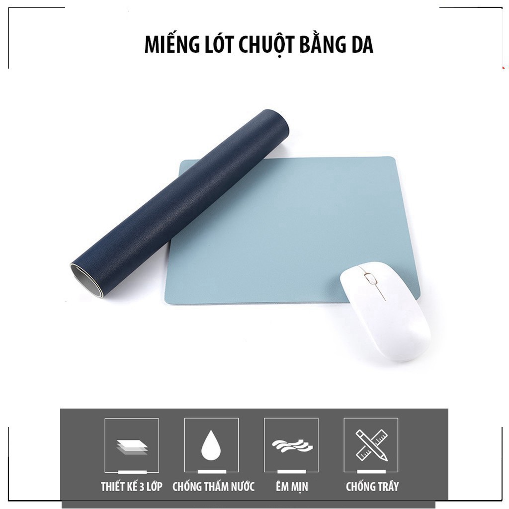 Miếng Lót Chuột Bằng Da Chống Nước Nhiều Màu Chọn Lựa