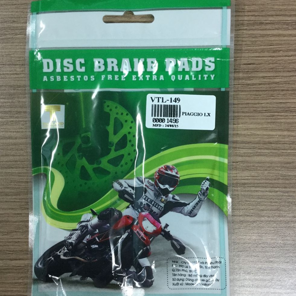 Chính hãng bố thắng truớc vespa lx 125-150,/zip/vespa lx 150 mới, vespa primavera 125-150 vital